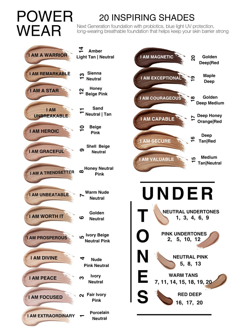 Power Wear Foundation Samples